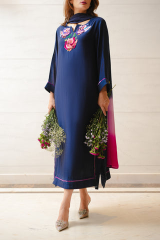Roses - Navy Blue