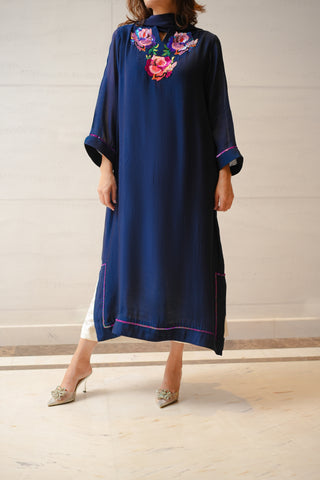 Roses - Navy Blue